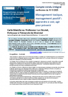 AA1025 cercle 2IS _ Management Tox – Positif_Carte blanche Luc Brunet